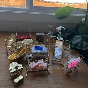 Vintage Doll Furniture Lot
